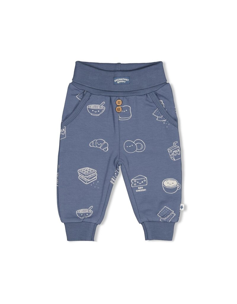 Feetje Baby Feetje jongen broek - Breakfast Buddy - blauw geprint - 52202561
