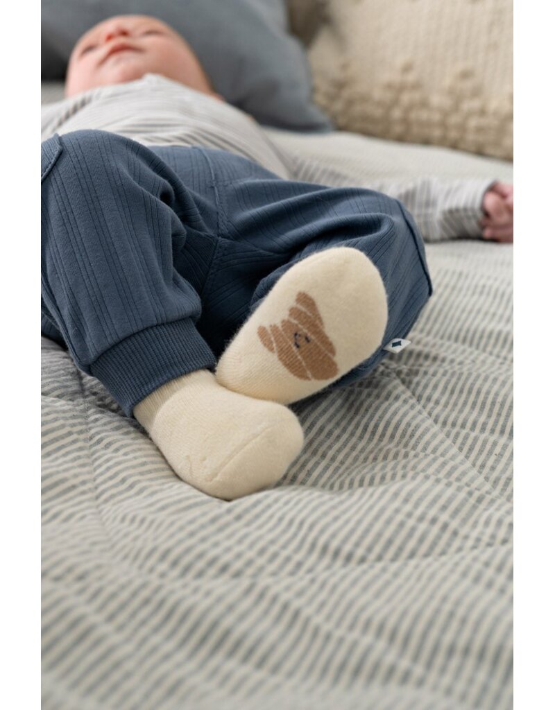 Feetje Baby Feetje jongen broek - Breakfast Buddy - blauw rib - 52202563