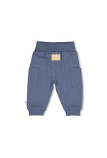 Feetje Baby Feetje jongen broek - Breakfast Buddy - blauw rib - 52202563
