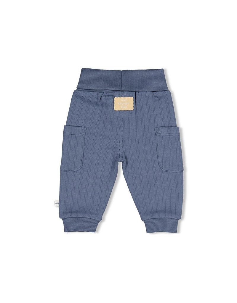 Feetje Baby Feetje jongen broek - Breakfast Buddy - blauw rib - 52202563