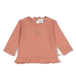 Feetje Baby Feetje babyshirt meisje - Fall in Love - pointelle roze