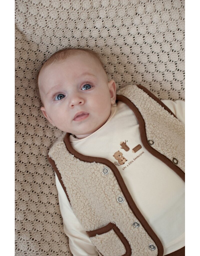 Feetje Baby Feetje shirt - Tiny Timber Tales - Offwhite - 51602780