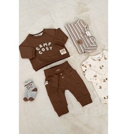 Feetje Baby Feetje babysweater jongen - Tiny Timber Tales - Bruin