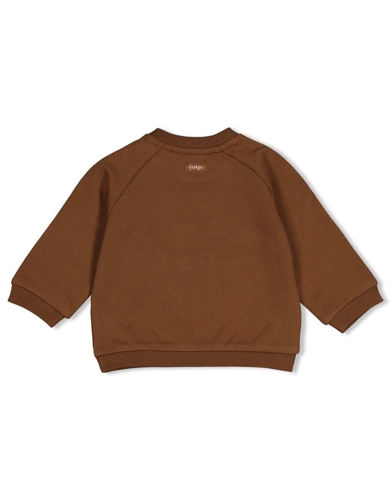 Feetje Baby Feetje sweater - Tiny Timber Tales - Bruin - 51602781