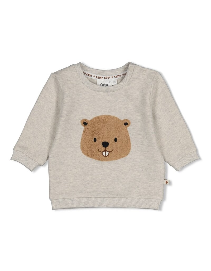 Feetje Baby Feetje sweater - Tiny Timber Tales - Grijs - 51602782