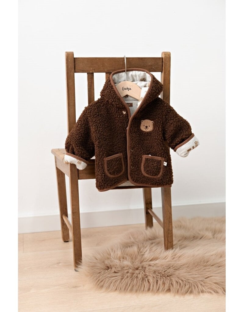 Feetje Baby Feetje Teddy Jas - Tiny Timber Tales - Bruin - 51800364