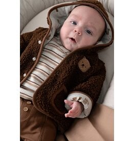 Feetje Baby Feetje Omkeerbaar Teddy jasje - Tiny Timber Tales - Teddy bruin