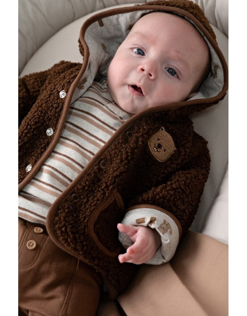 Feetje Baby Feetje Teddy Jas - Tiny Timber Tales - Bruin - 51800364