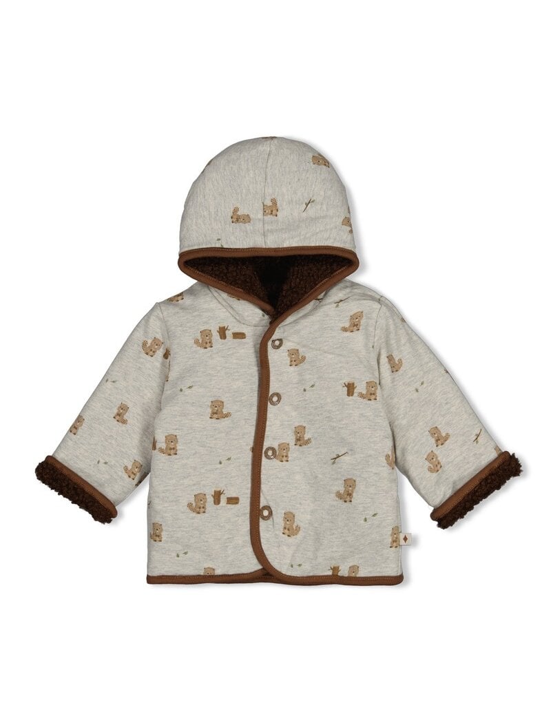 Feetje Baby Feetje Teddy Jas - Tiny Timber Tales - Bruin - 51800364