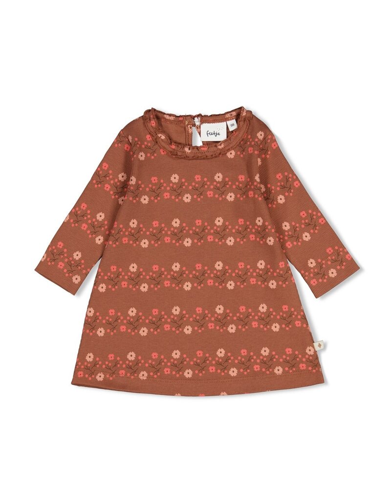 Feetje Baby Feetje meisjes jurk - Forest Garden - rib AOP - 51400593