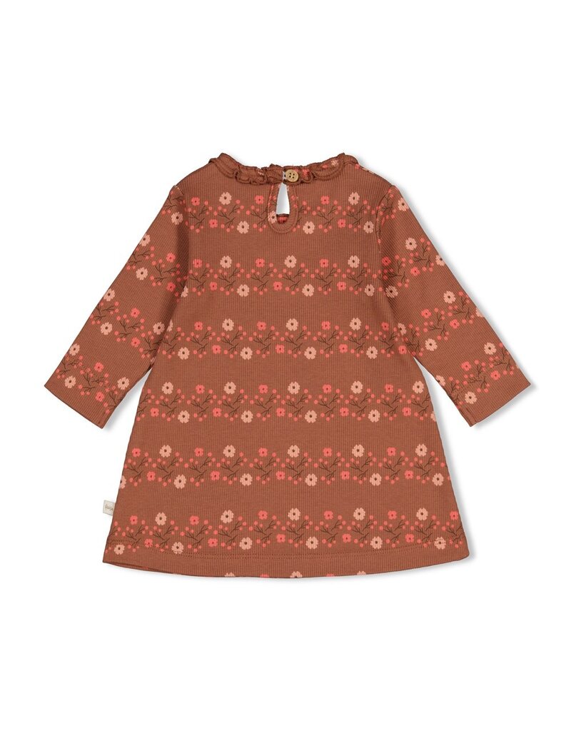 Feetje Baby Feetje meisjes jurk - Forest Garden - rib AOP - 51400593
