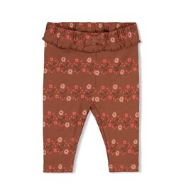 Feetje Baby Feetje babylegging meisje - Forest Garden - bruin AOP