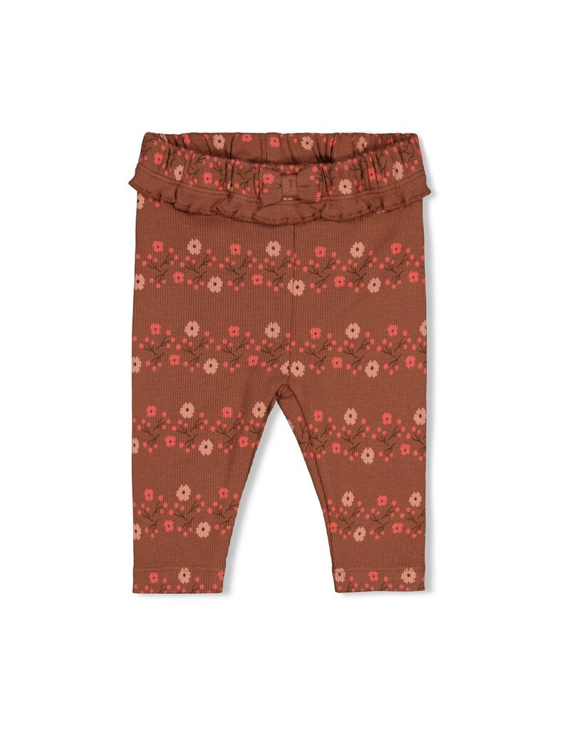 Feetje Baby Feetje meisjes legging - Forest Garden - bruin aop - 52202581