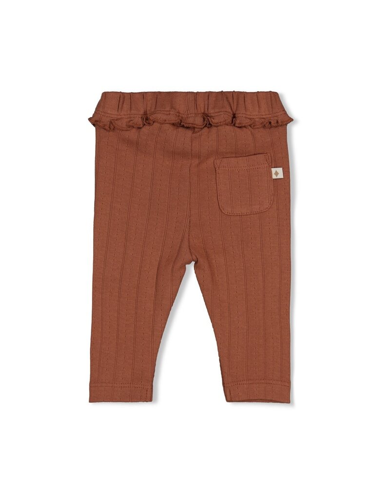 Feetje Baby Feetje meisjes legging - Forest Garden - pointelle rib - bruin - 52202582