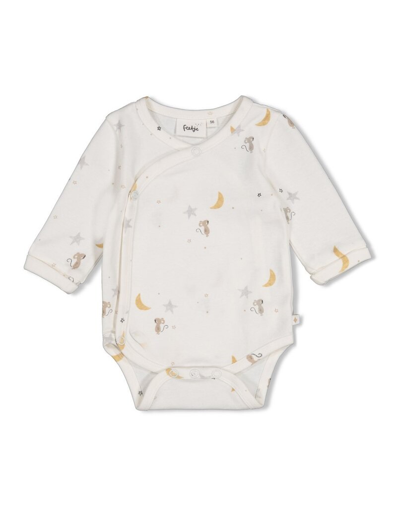 Feetje Baby Feetje baby romper - Over the Moon for You - geprint - 50200269