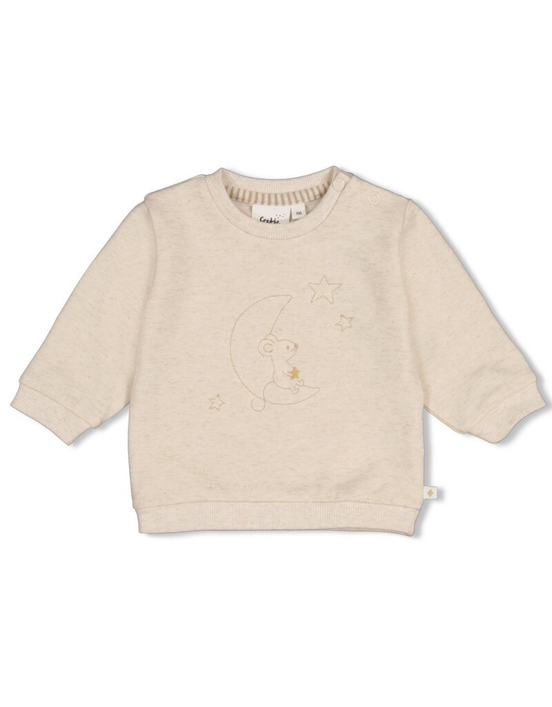 Feetje Baby Feetje baby sweater - Over the Moon for You - offwhite - 51602801