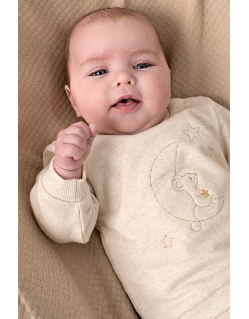 Feetje Baby Feetje baby sweater - Over the Moon for You - offwhite - 51602801