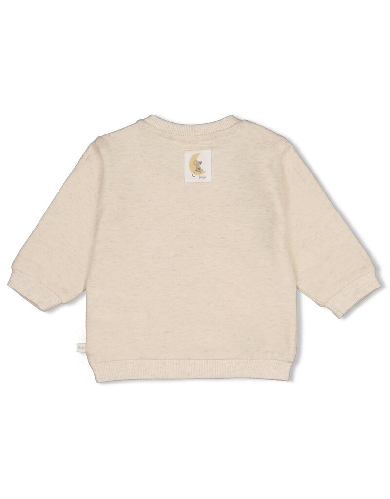 Feetje Baby Feetje baby sweater - Over the Moon for You - offwhite - 51602801