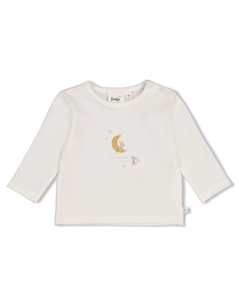 Feetje Baby Feetje baby shirt - Over the Moon for You - offwhite - 51602806