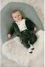 Feetje Baby Feetje jongen jasje - Wiggle and Waddle - rib groen - 51300579