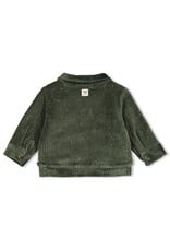 Feetje Baby Feetje jongen jasje - Wiggle and Waddle - rib groen - 51300579