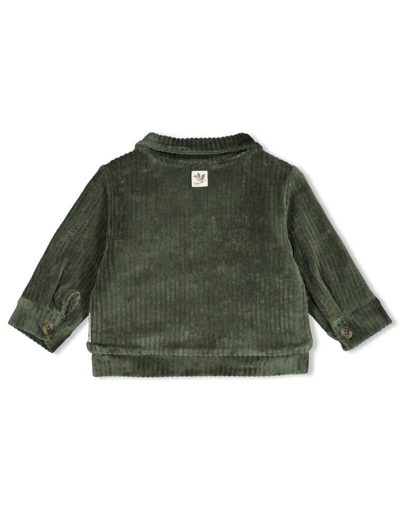 Feetje Baby Feetje jongen jasje - Wiggle and Waddle - rib groen - 51300579
