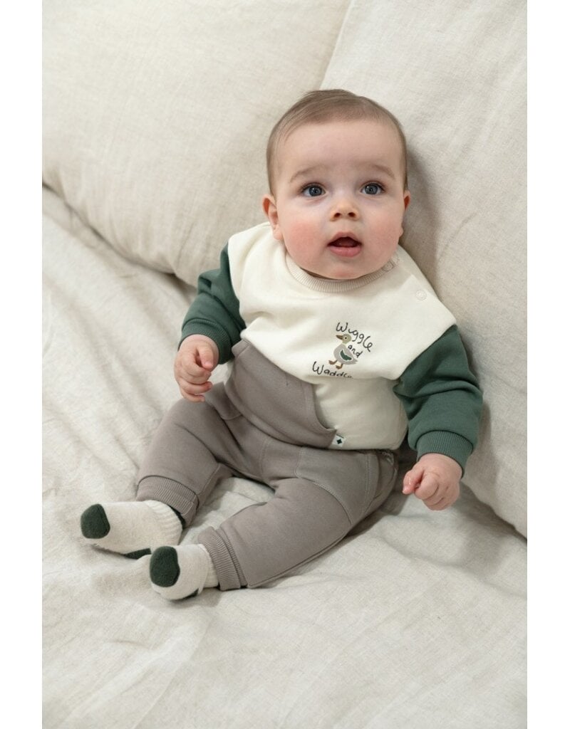 Feetje Baby Feetje jongensbroek jog - Wiggle and Waddle - grijs - 52202600
