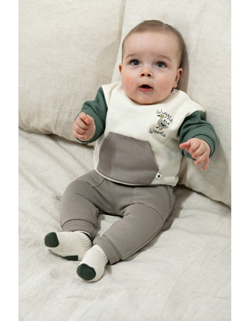 Feetje Baby Feetje jongensbroek jog - Wiggle and Waddle - grijs - 52202600