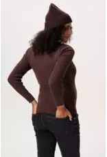 Noppies Noppies zwangerschapsshirt  - twin rib - donker bruin - 6030001 2613