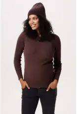 Noppies Noppies zwangerschapsshirt  - twin rib - donker bruin - 6030001 2613
