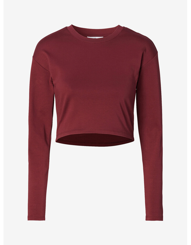 Noppies Zwangerschap & voedingsshirt  - cropped - Zinfandel rood - 6030022 4260