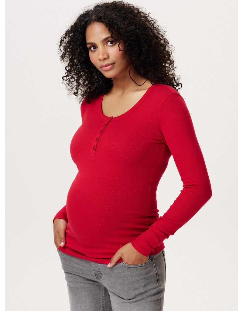 Noppies Noppies Zwangerschap & Voedingsshirt - Jester Red - 6030002 4260