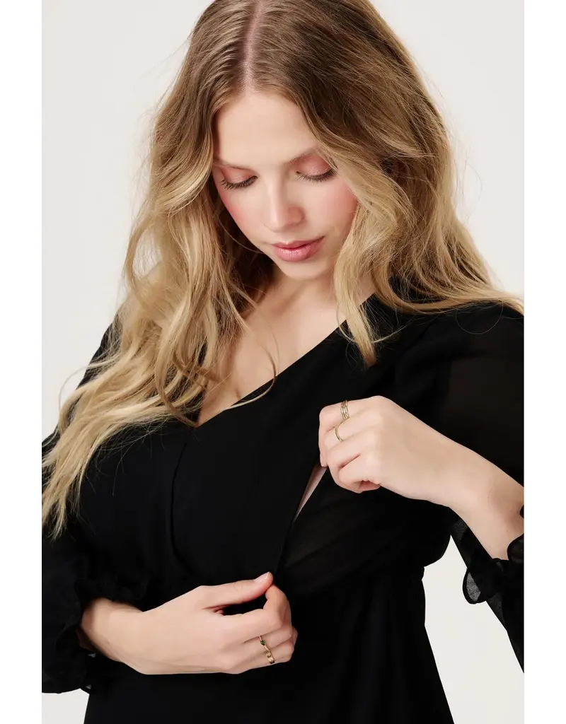 Noppies Noppies Zwangerschap & Voedingsblouse - zwart - 6030010 1007