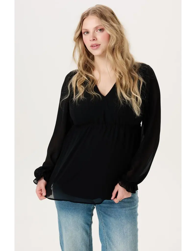Noppies Noppies Zwangerschap & Voedingsblouse - zwart - 6030010 1007