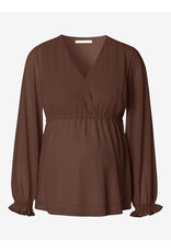 Noppies Noppies Zwangerschap & Voedingsblouse - bruin - 6030010 2613