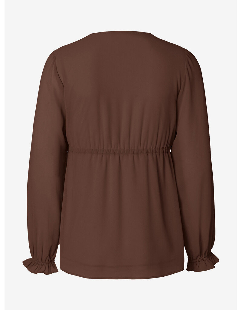 Noppies Noppies Zwangerschap & Voedingsblouse - bruin - 6030010 2613