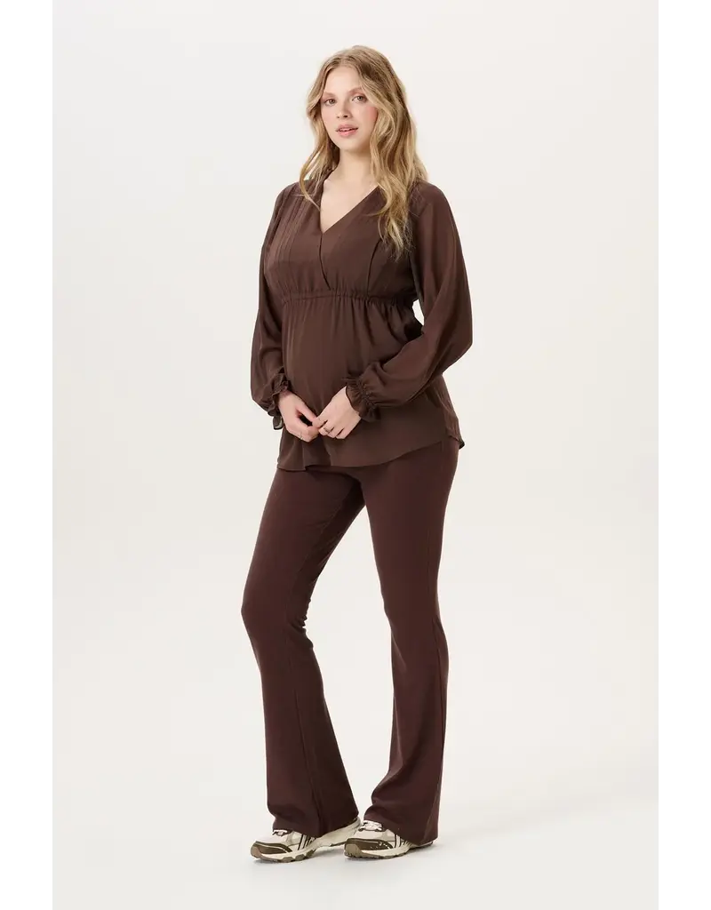 Noppies Noppies Zwangerschap & Voedingsblouse - bruin - 6030010 2613