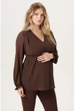 Noppies Noppies Zwangerschap & Voedingsblouse - bruin - 6030010 2613