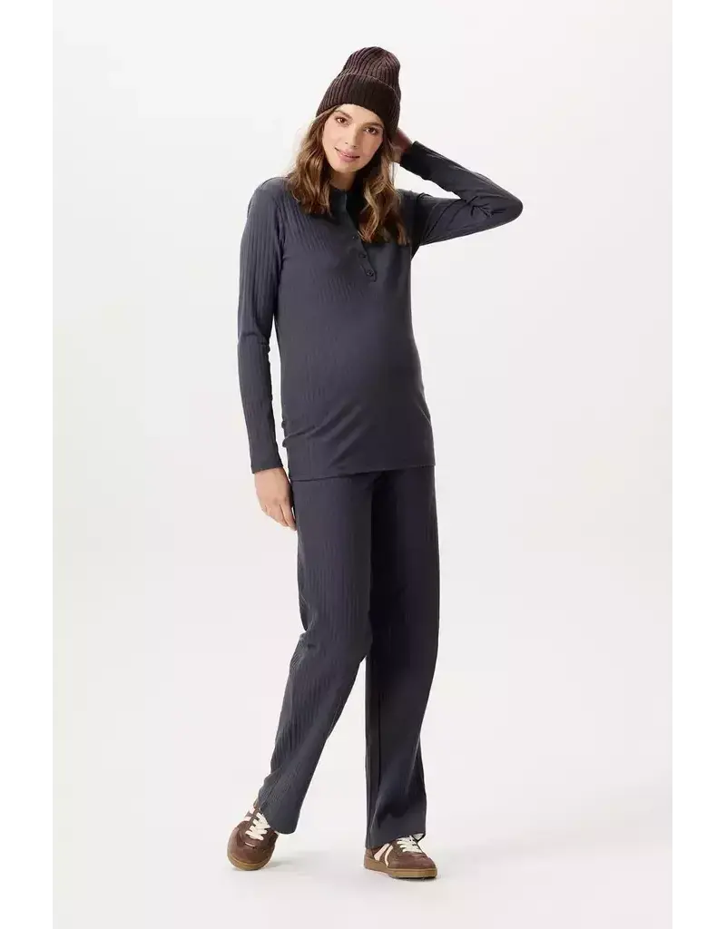 Noppies Noppies Zwangerschapsbroek- Wide Leg - Forged Iron - 6030011 1790