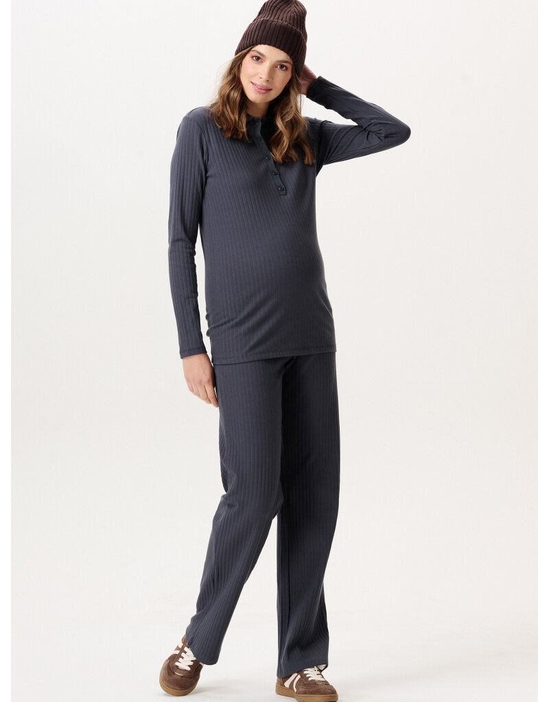 Noppies Noppies Zwangerschapsbroek- Wide Leg - Forged Iron - 6030011 1790