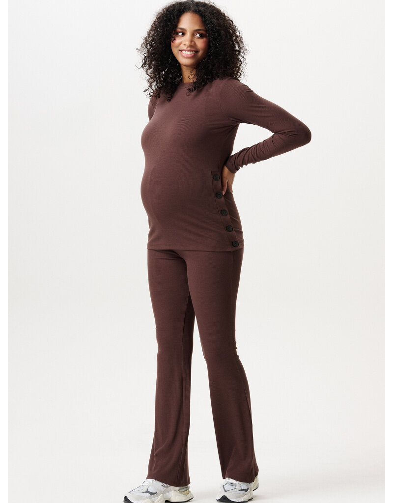 Noppies Noppies Zwangerschapsbroek- Flared Leg - bruin 6030012 2613