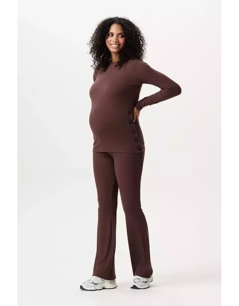 Noppies Noppies Zwangerschapsbroek- Flared Leg - bruin 6030012 2613