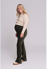 Love2Wait Love2Wait Pants Flared rib velvet - Olive - C252001 054