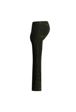 Love2Wait Love2Wait Pants Flared rib velvet - Olive - C252001 054