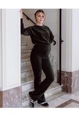 Love2Wait Love2Wait Pants Flared rib velvet - Olive - C252001 054