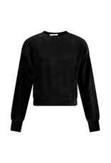 Love2Wait Love2Wait Sweater - Velvet - cropped - Zwart - B999 Alisa