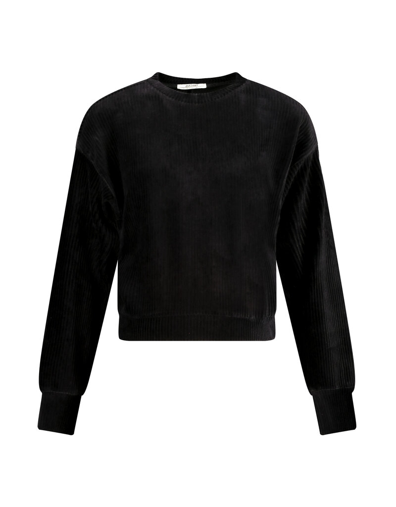 Love2Wait Love2Wait Sweater - Velvet - cropped - Zwart - B999 Alisa