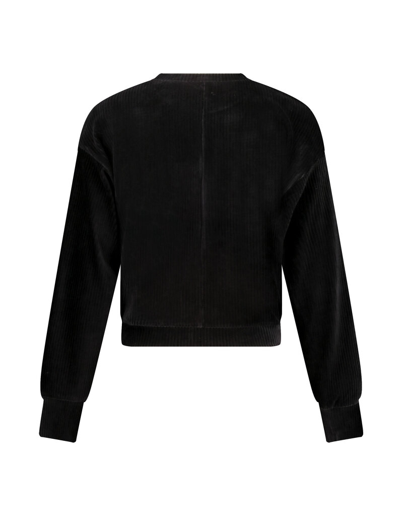 Love2Wait Love2Wait Sweater - Velvet - cropped - Zwart - B999 Alisa