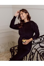 Love2Wait Love2Wait Sweater - Velvet - cropped - Zwart - B999 Alisa
