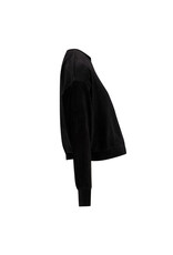 Love2Wait Love2Wait Sweater - Velvet - cropped - Zwart - B999 Alisa